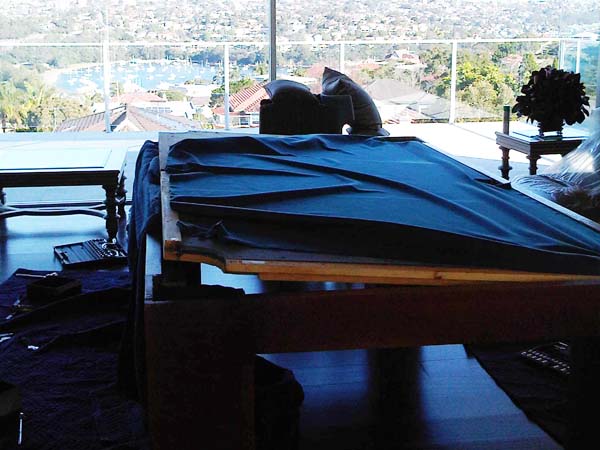 Billiard table removalists moving large pool table