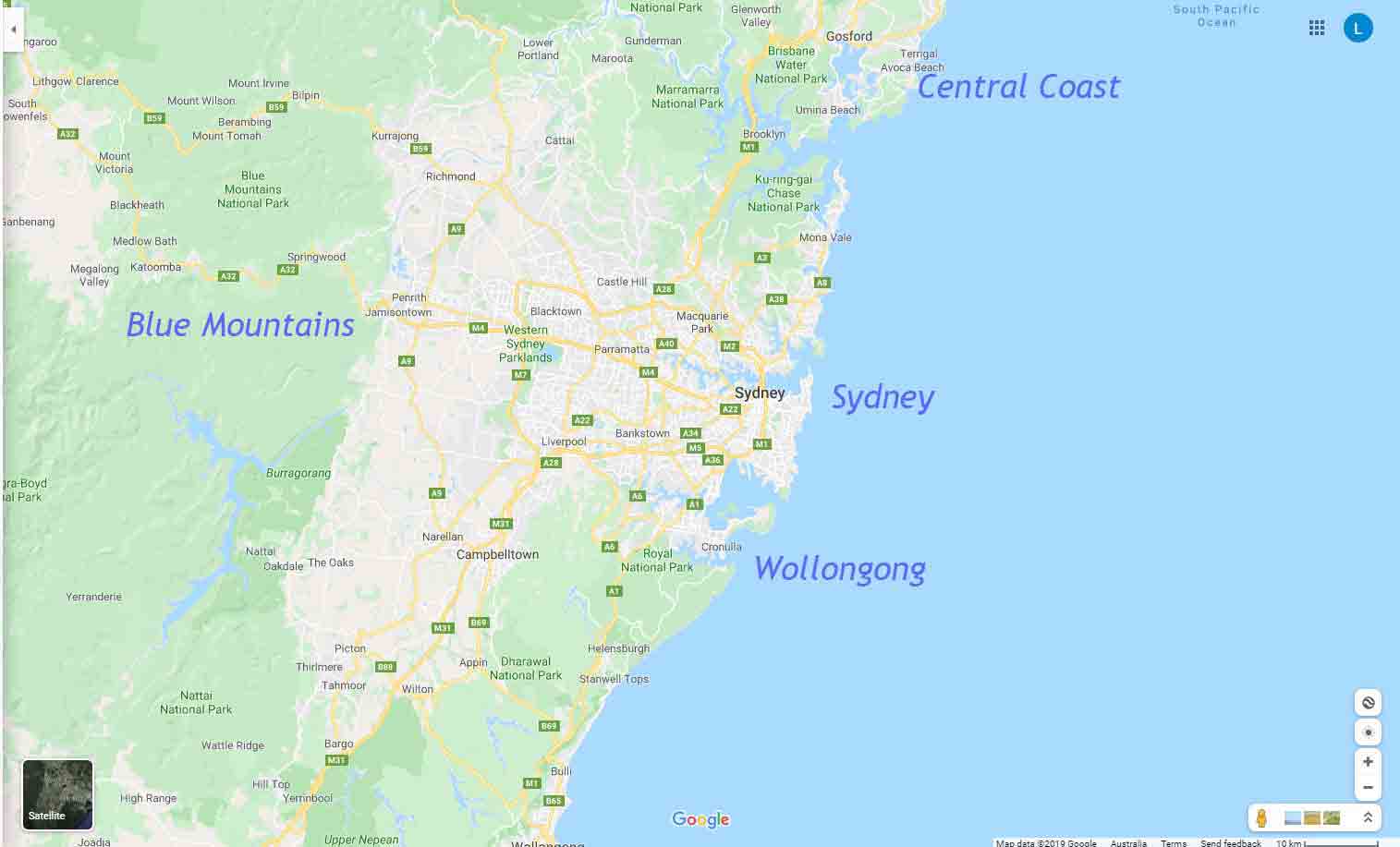 Pool Table Removalists Sydney location map