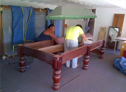 Pool Table Removalists reassembling 12 foot pool table Sydney