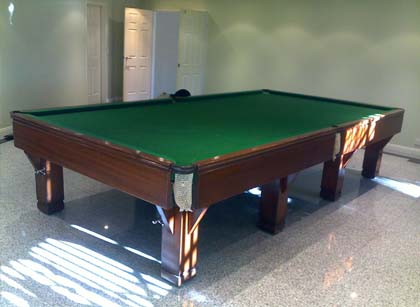 Pool Table Removalists complete reassembling 8 foot pool table Sydney