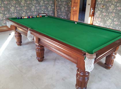 Pool Table Removalists complete reassembling 8 foot pool table Sydney
